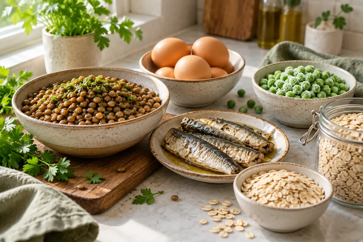 A selection of everyday nutritious foods
